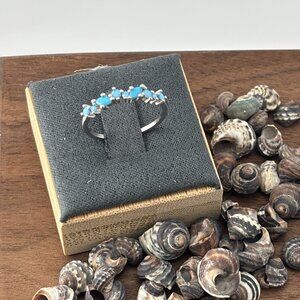 *NEW* 925 Silver Multi-Stone Turquoise Ring